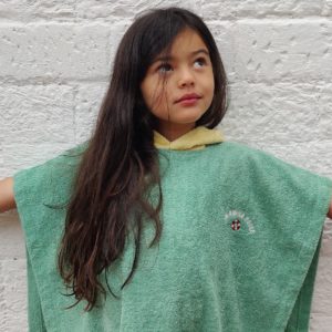 Poule Party – Poncho de bain – Menthe/Citron
