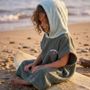 Poule Party – Poncho de bain – Kaki