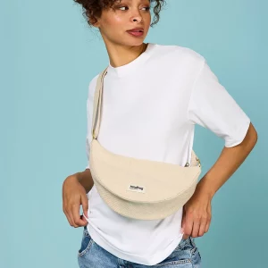 Hindbag – Sac banane demi-lune Andrea – Jute beige
