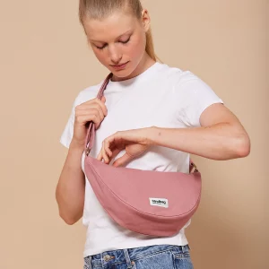 Hindbag – Sac banane demi-lune Andrea – Rose flush