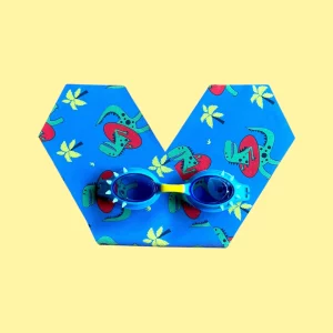 Waterplops – Lunettes de piscine avec bandeau 2-5 ans – Dino
