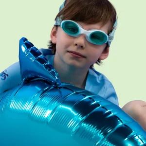 Waterplops – Lunettes de piscine avec bandeau 8-12 ans – Dino