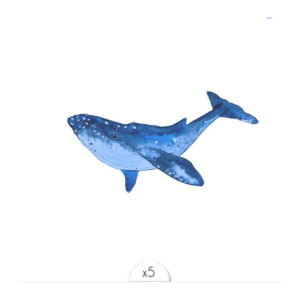 Sioou – Tatouage éphémère – Baleine bleue