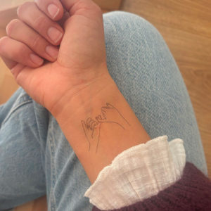 Sioou – Tatouage éphémère – Mains entrelacées