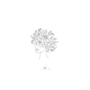 Sioou – Tatouage éphémère – Visage floral