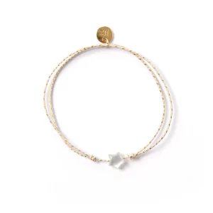 Le Petit Lien de Paris – Bracelet Céleste Nacre Rose