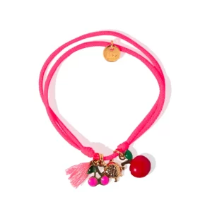 Le Petit Lien de Paris – Bracelet Gri Gri – collection été – Collection Fruit Pomme et Cerise