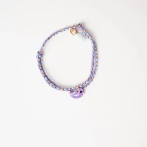Le Petit Lien de Paris – Bracelet Tressé Charm’s Piu Piu Violet