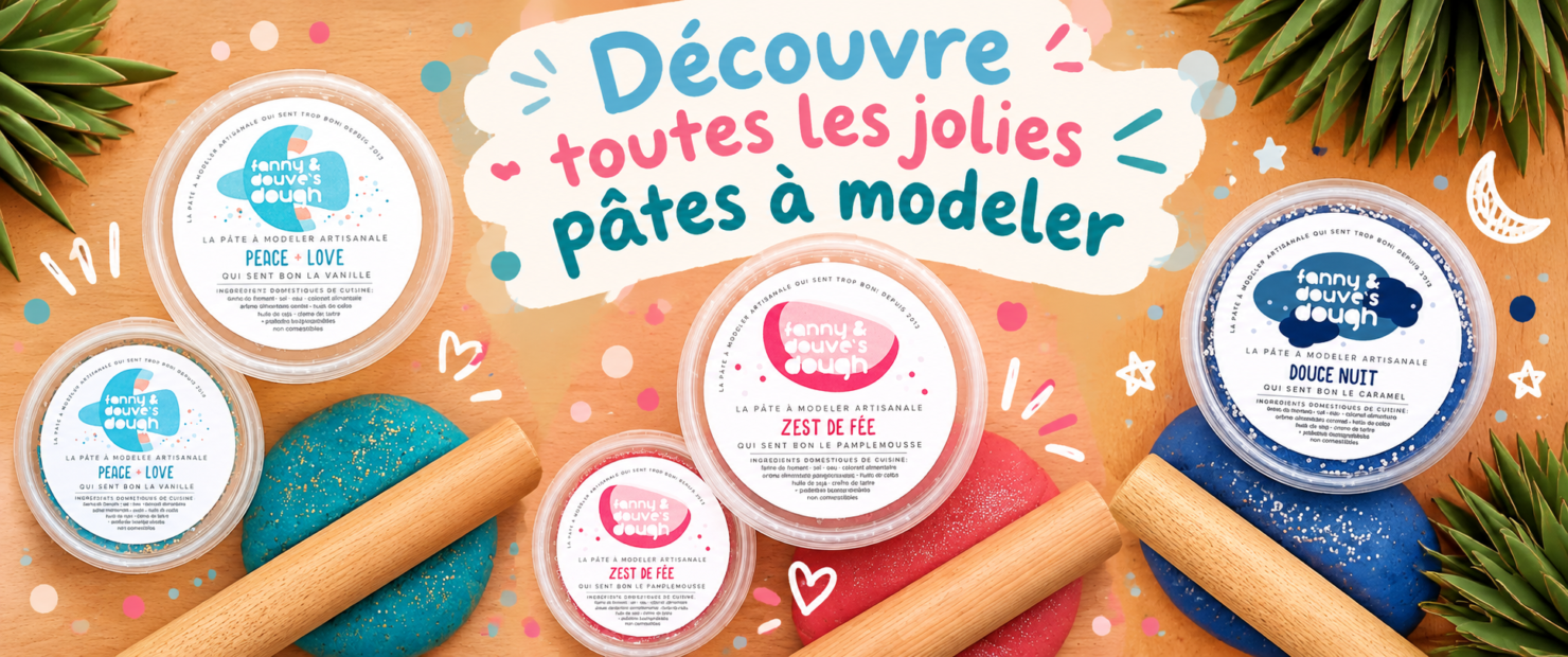 Découvre nos jolies pâtes à modeler