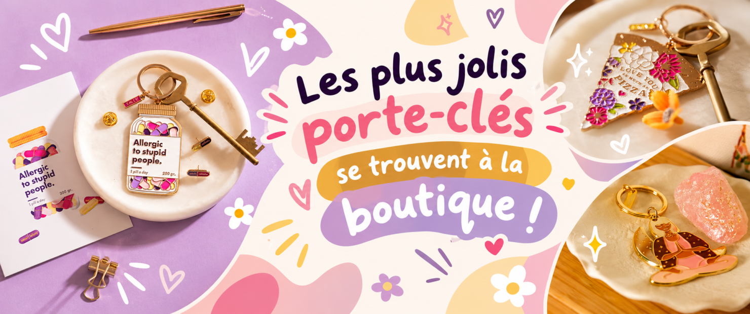 Les plus jolis porte-clés pastel