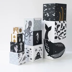 Wee Gallery – Blocs Emboîtable – Animaux de l&rsquo;Océan