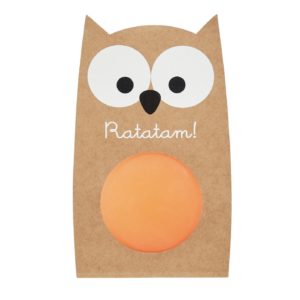 Ratatam – Balle rebondissante Hibou – Orange