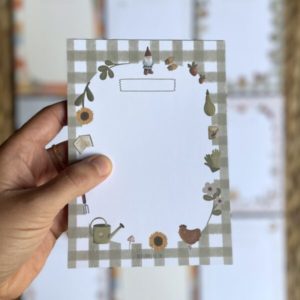 Papier Poetic – Bloc-Notes – Jardin