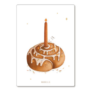 Papier Poetic – Carte Postale – Cinnamom Rolls Anniversaire