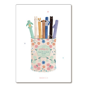 Papier Poetic – Carte Postale – Merci Pot à Crayon