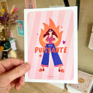 Petit Coq – Carte Postal – Tu es Puissante