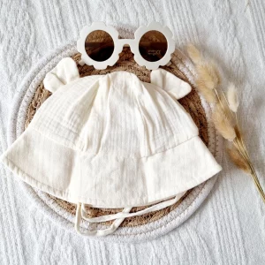 Rammelaartje – Chapeau de Soleil Hydrophile Pour Bébé – Beige