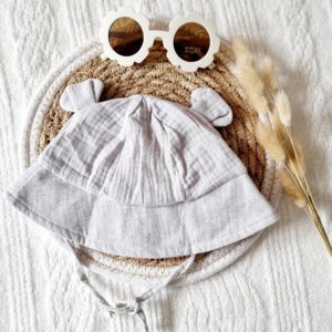 Rammelaartje – Chapeau de Soleil Hydrophile Pour Bébé – Gris