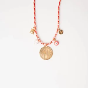 Le Petit Lien de Paris – Collier Gri Gri Amour Rouge