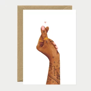 ATWS – Carte postal – Finger heart