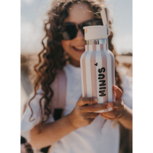 Zakuw – Gourde 350ml – Stripe – Vieux rose