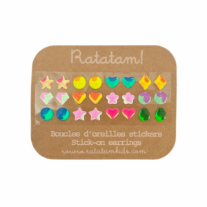 Ratatam – Lot 12 Boucle d&rsquo;Oreilles Autocollantes
