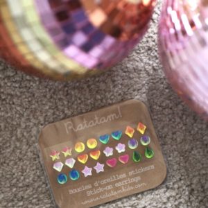Ratatam – Lot 12 Boucle d&rsquo;Oreilles Autocollantes