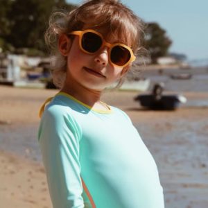 Baïnes – Maillot Manches Longues anti-UV – Kim Turquoise