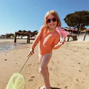 Baïnes – Maillot Manches Longues anti-UV – Kim Peach
